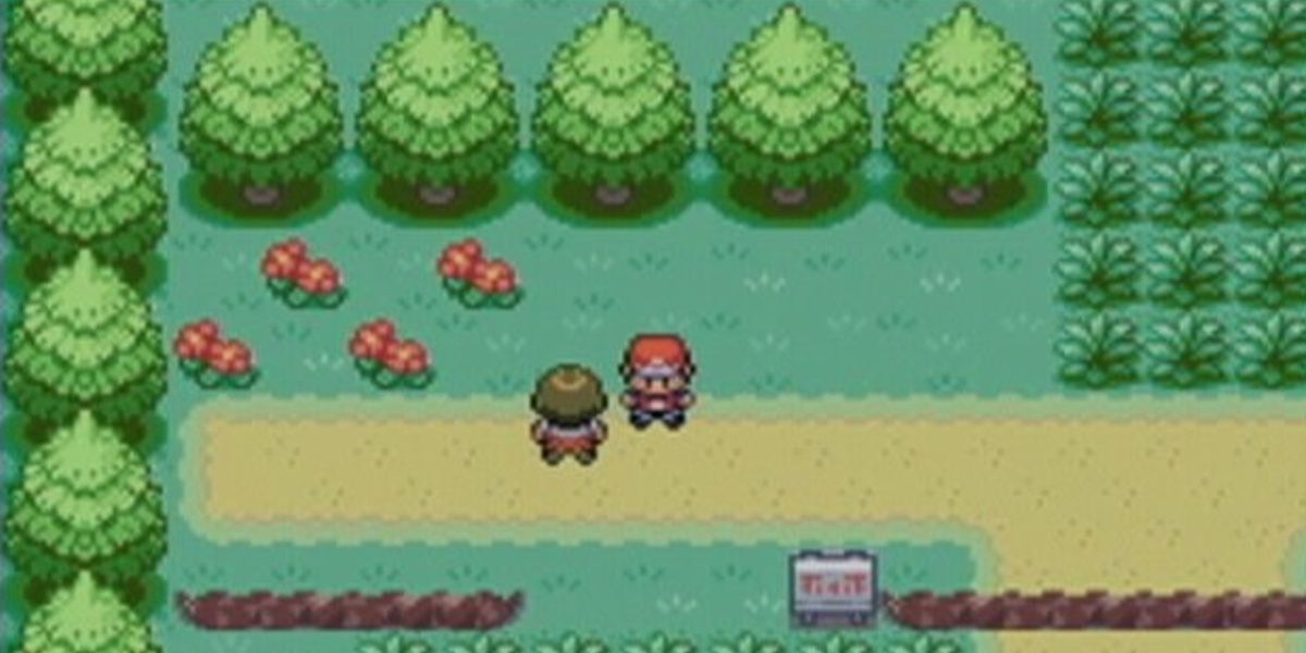 A screenshot showing gameplay in Pokemon FireRed