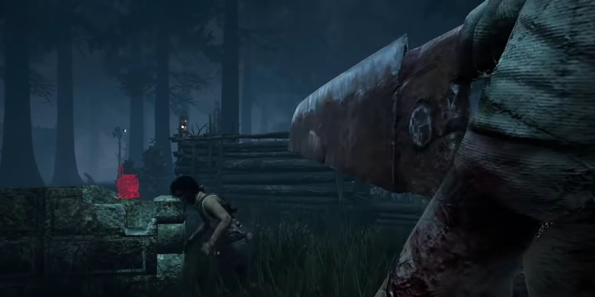 Dead By Daylight: Pyramid Head Swinging His Knife At Survivor