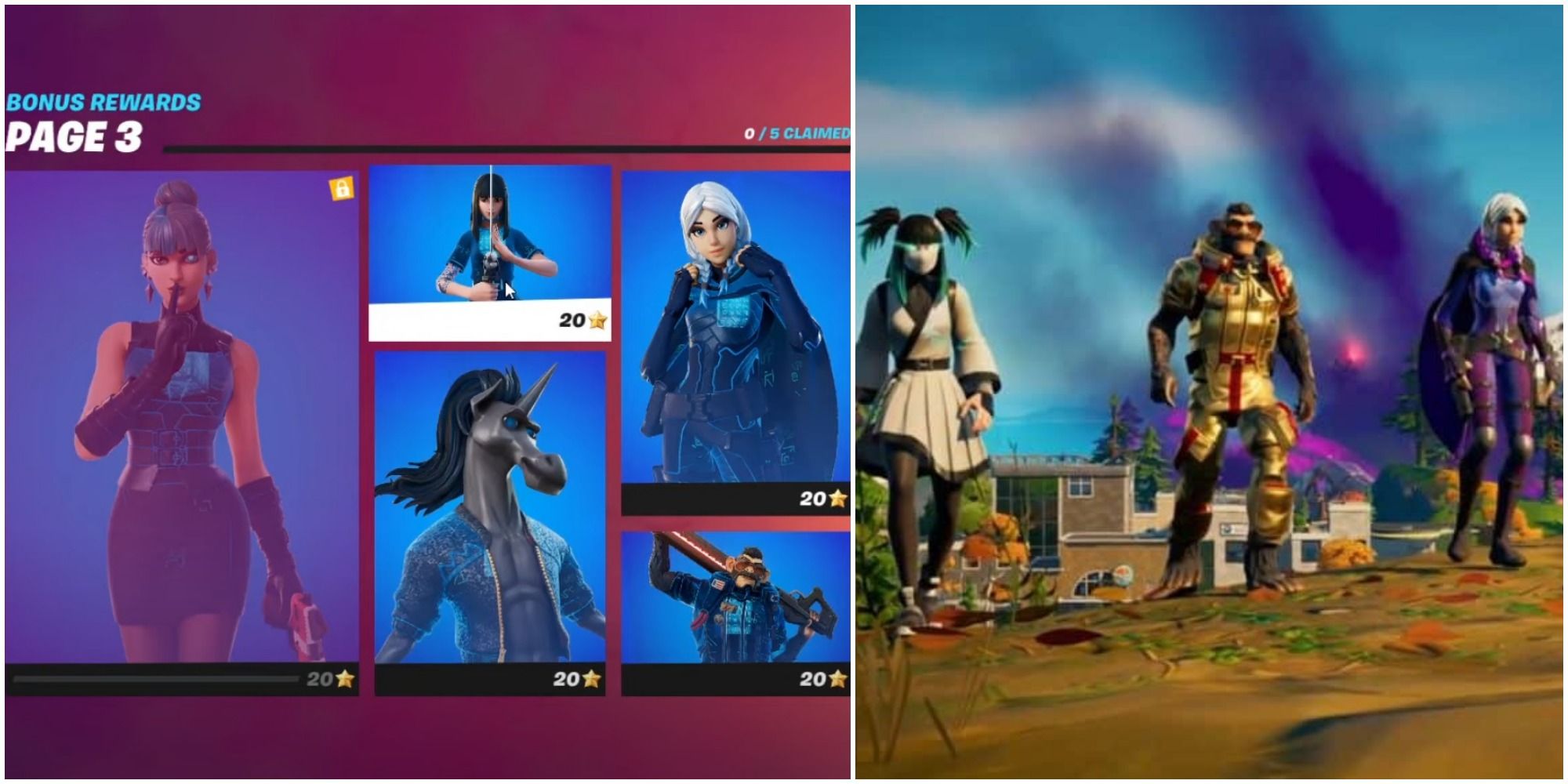 rune styles menu page and battle pass skins fortnite guide