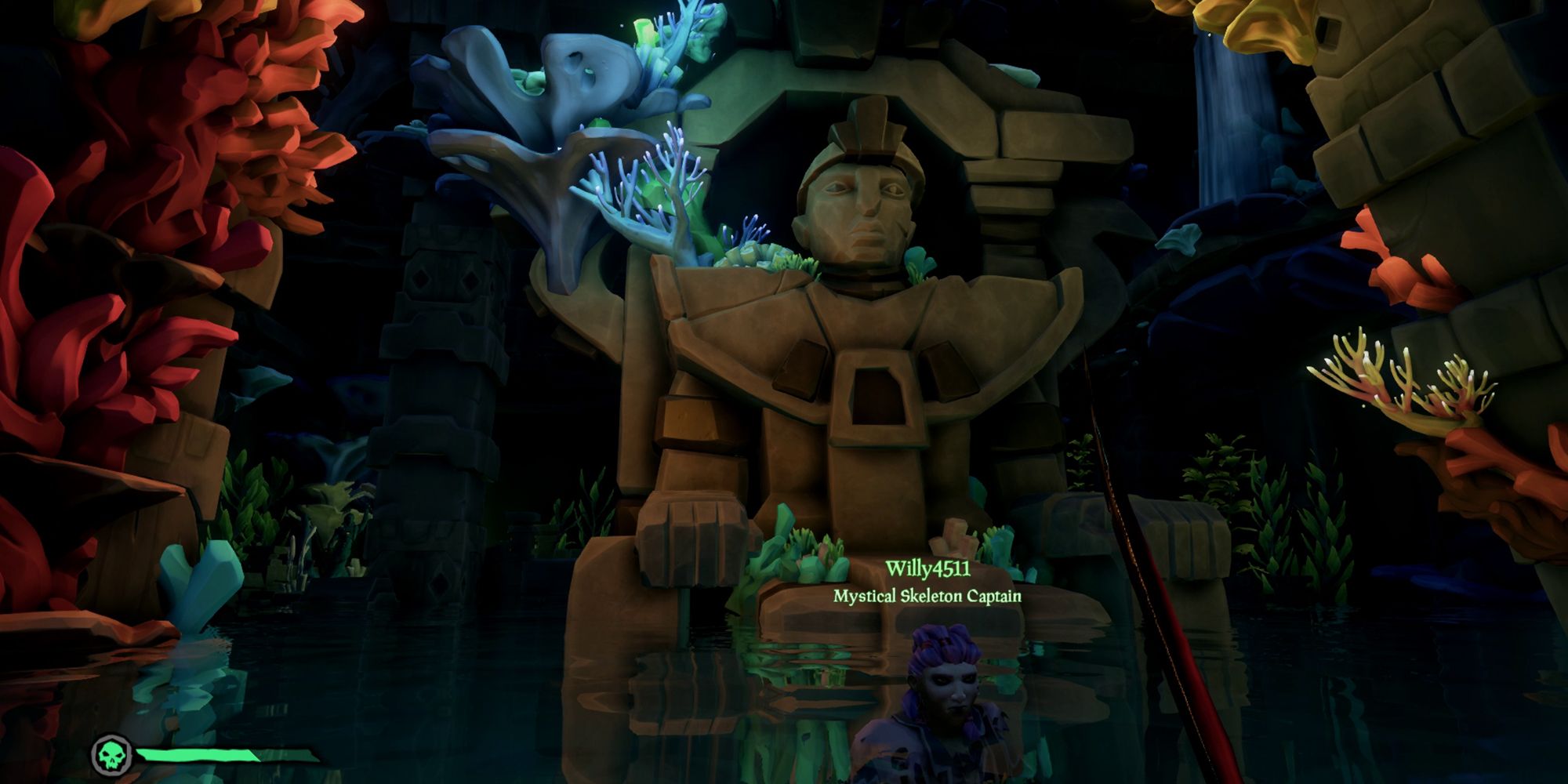 sea of thieves shrine of tribute giant statue