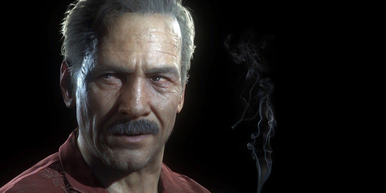 Uncharted 4's Sully looking very unimpressed