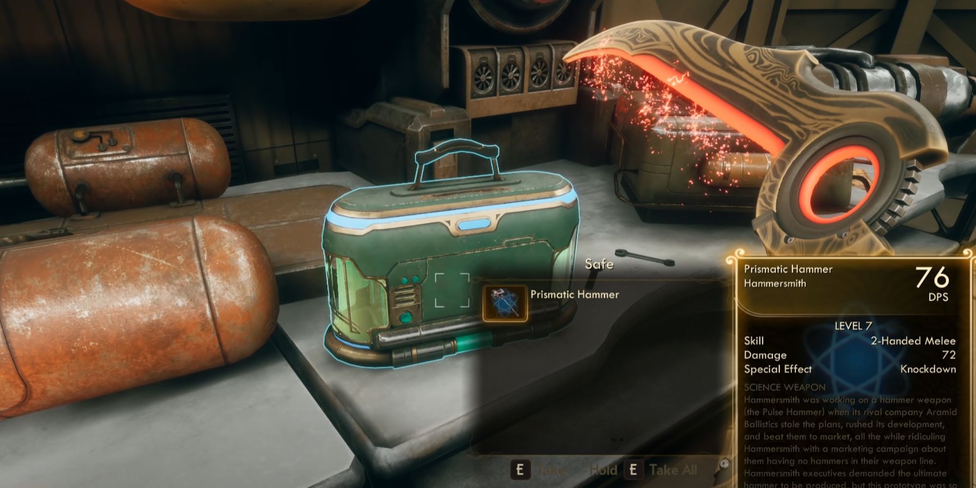 the_outer_worlds_prismatic_hammer_inside_container