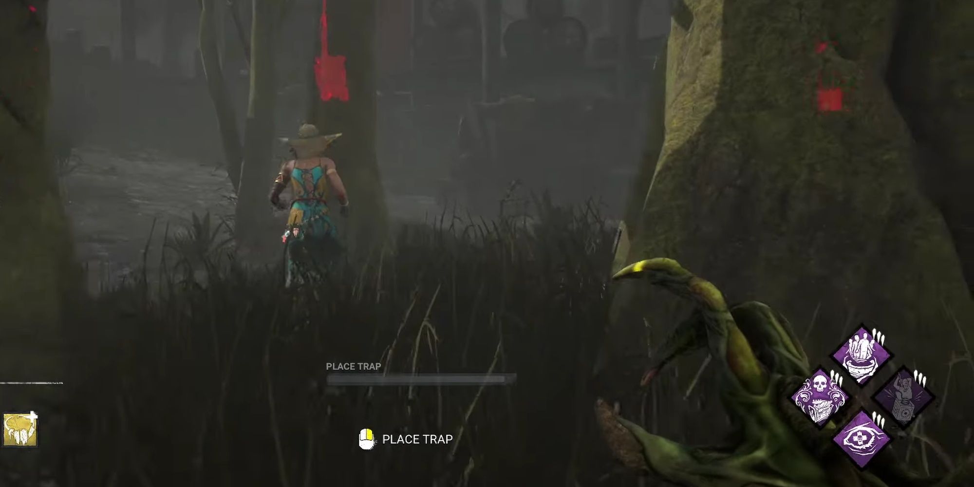 Dead By Daylight: The Hag Gaining On A Survivor In A Chase