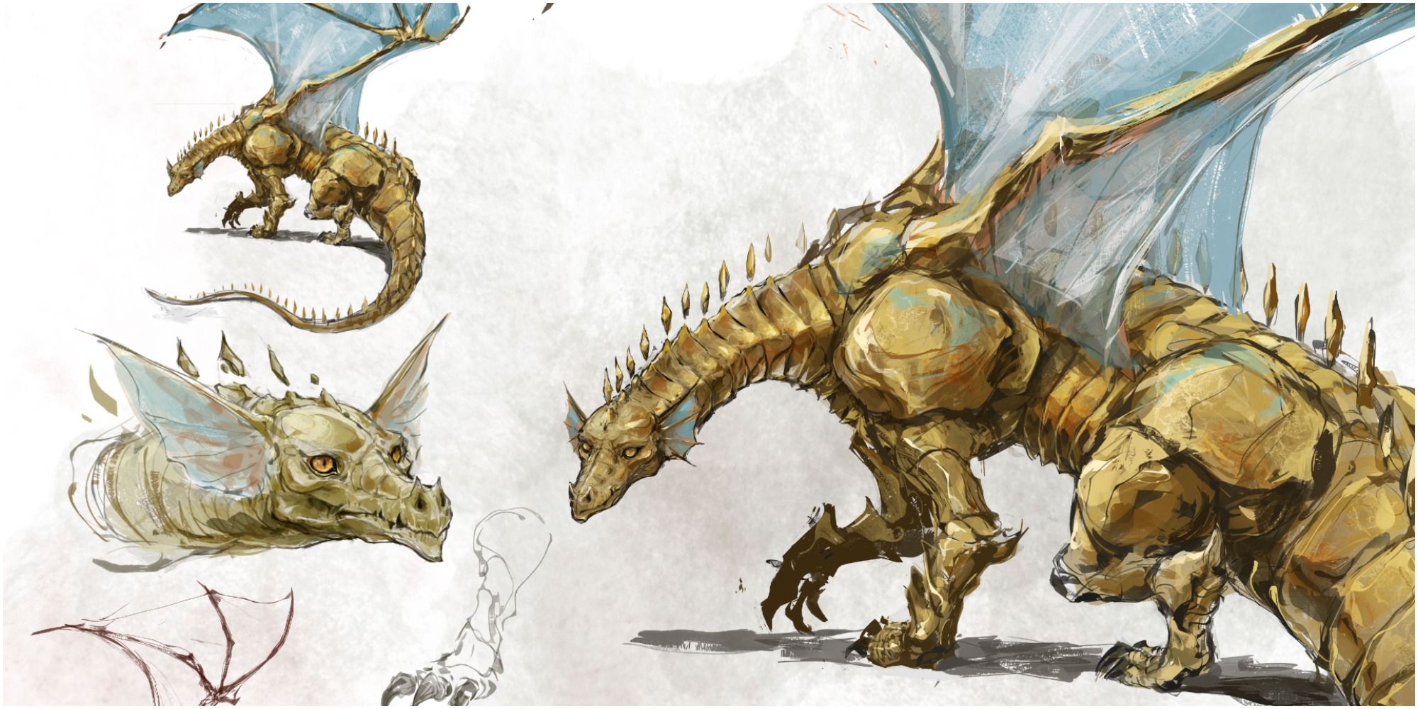 topaz dragon concept art dungeons & dragons