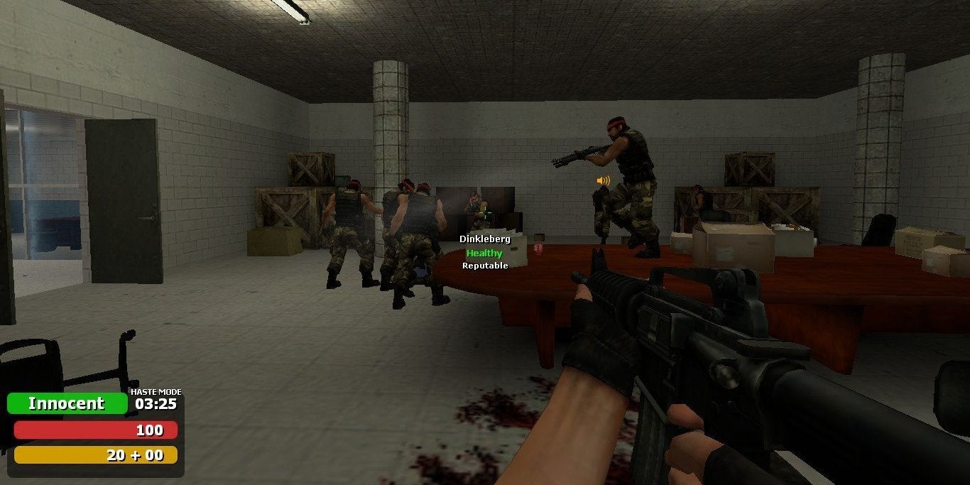 A screenshot showing gameplay in Trouble in Terrorist Town