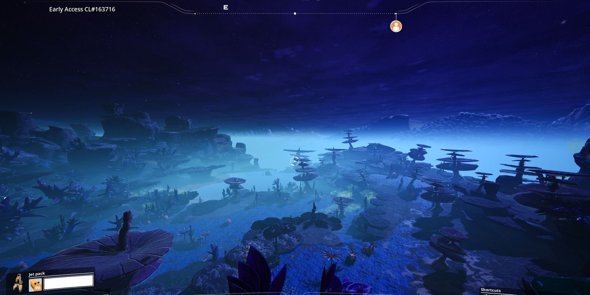 Satisfactory: Standing On The Edge Of The Blue Crater Biome