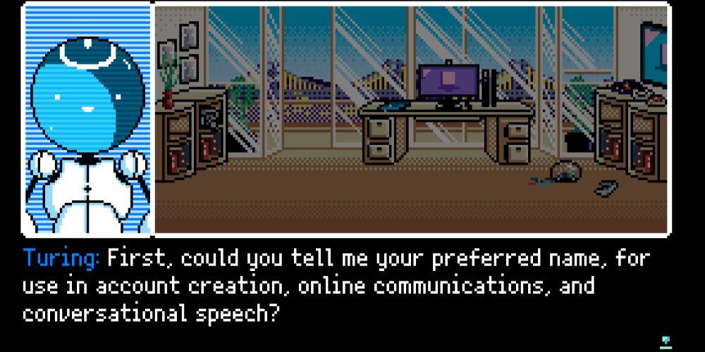 In 2064: Read Only Memories, you get asked for your pronouns.