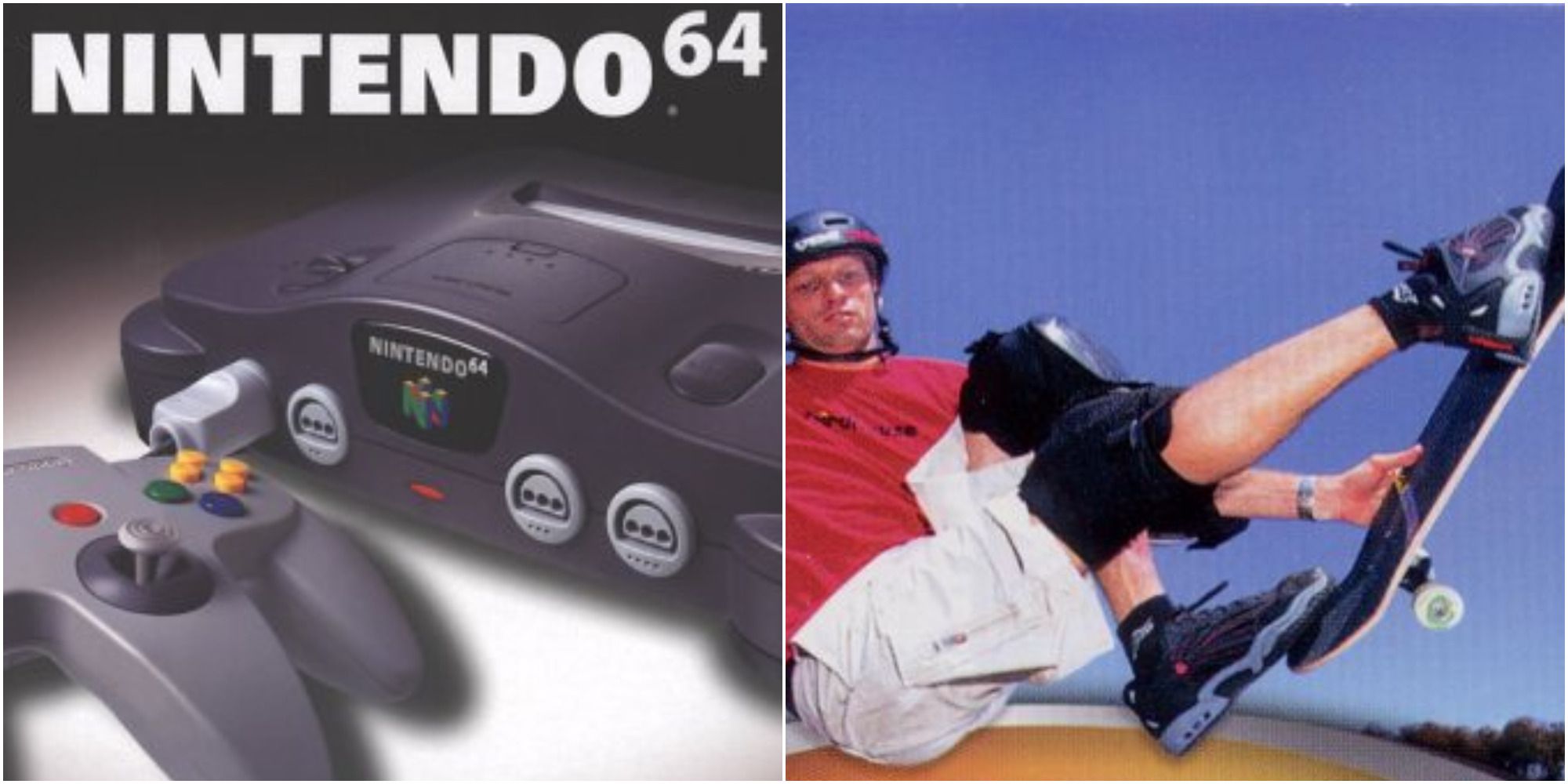 Nintendo 64 Box Art and Tony Hawk's Pro Skater 3 cover