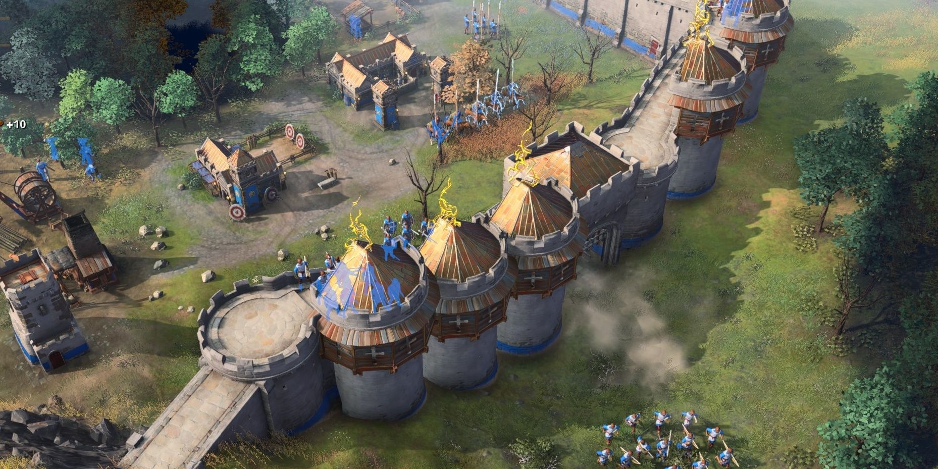 English defenses in Age of Empires IV