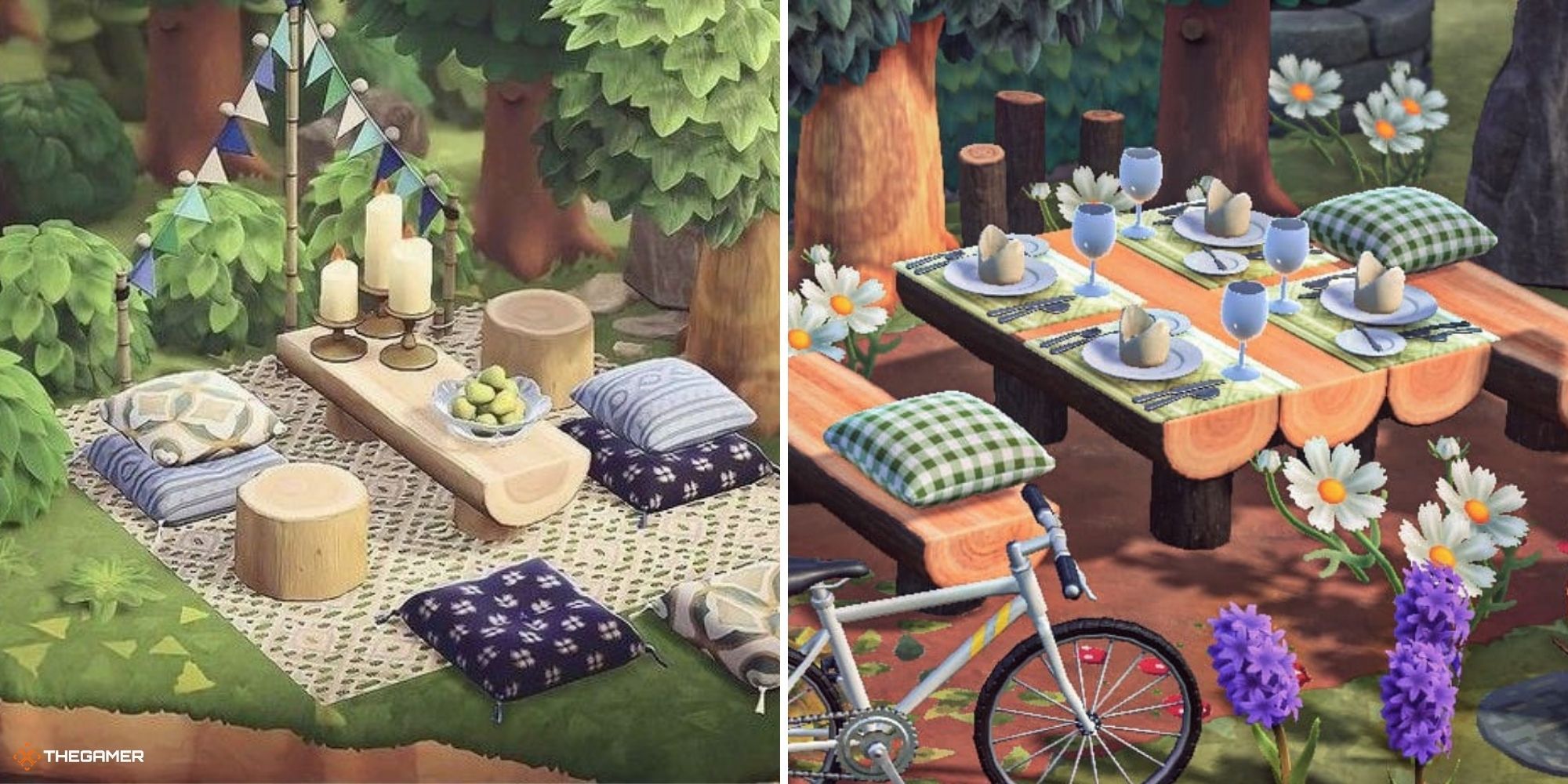 Animal Crossing New Horizons - Picnic Spots in the forest