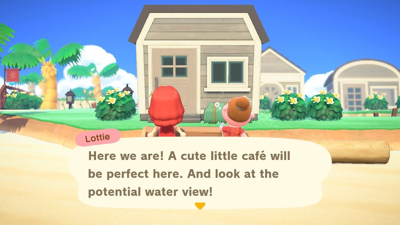 Animal Crossing New Horizons Happy Home Paradise cafe