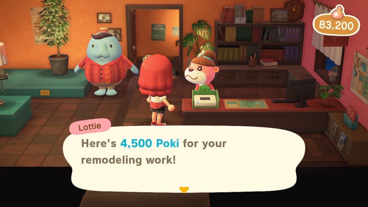 Animal Crossing New Horizons Happy Home Paradise remodelling pay