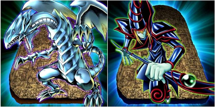 Yugioh Blue-Eyes White Dragon & Dark Magician
