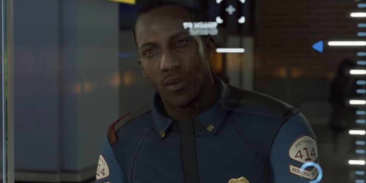 Border security guard in Detroit Become Human