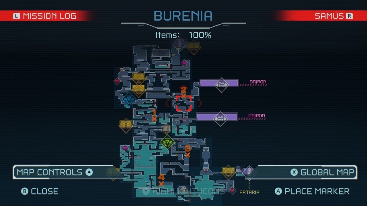 Burenia Energy Tank Map