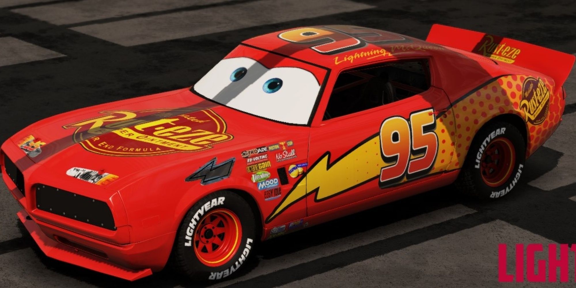 Cars Movie Skin Mod Wreckfest Lightning McQueen Cropped