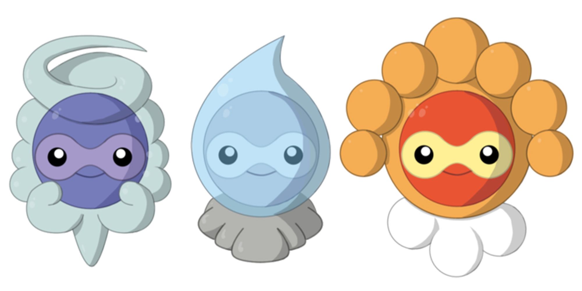 Castform Various weather forms Pokemon