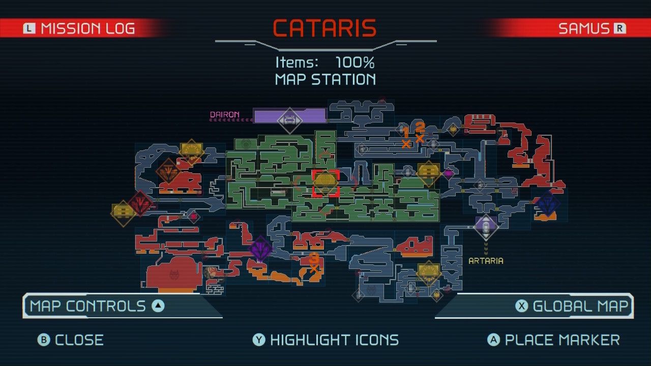 Cataris Energy Tank Map