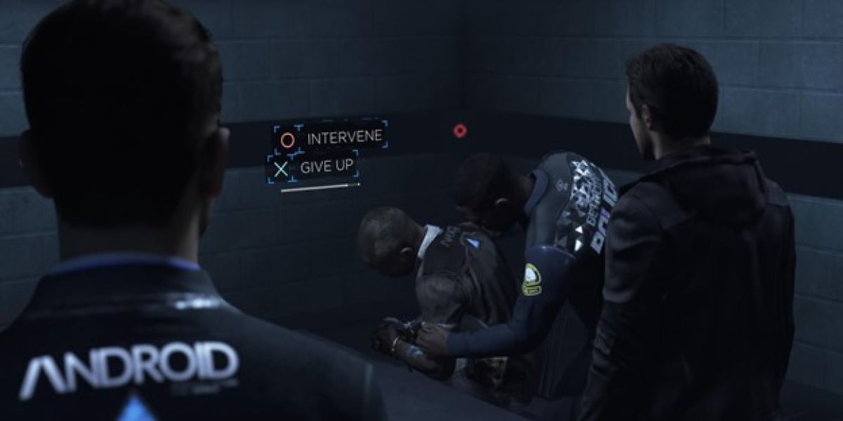 Connor Interrogates a deviant in Detroit Become Human