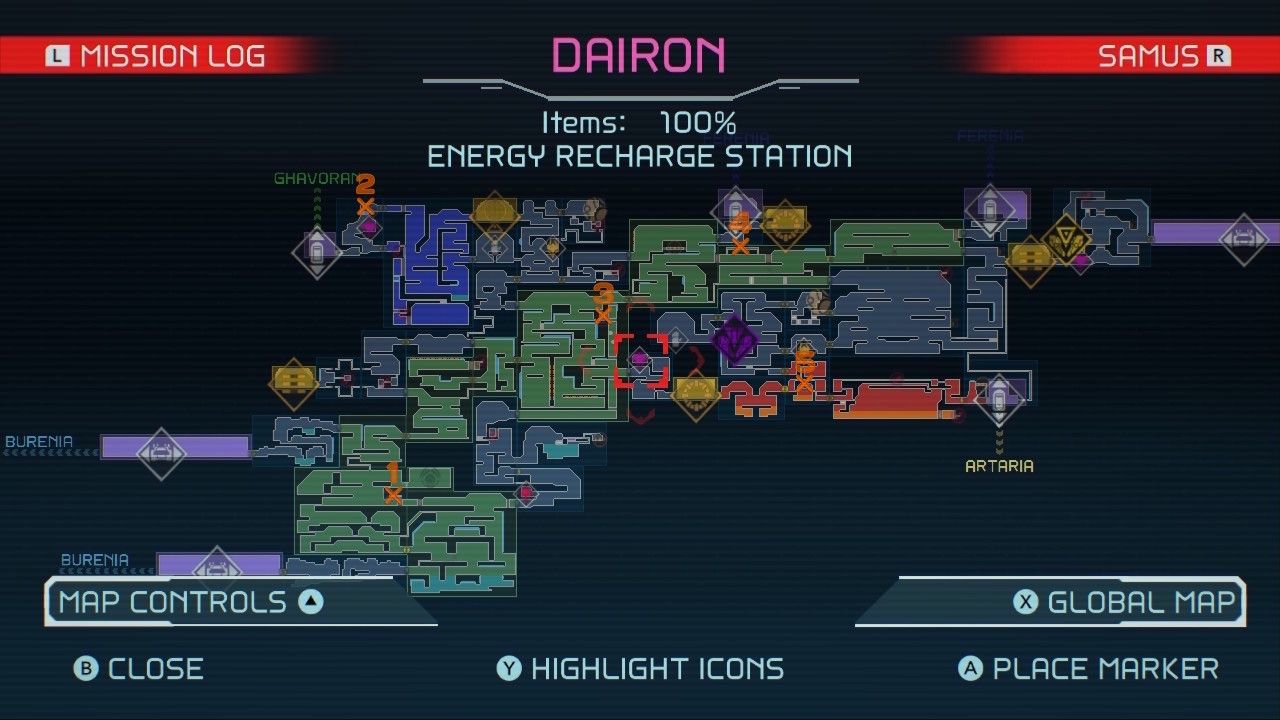 Dairon Energy Tank Map