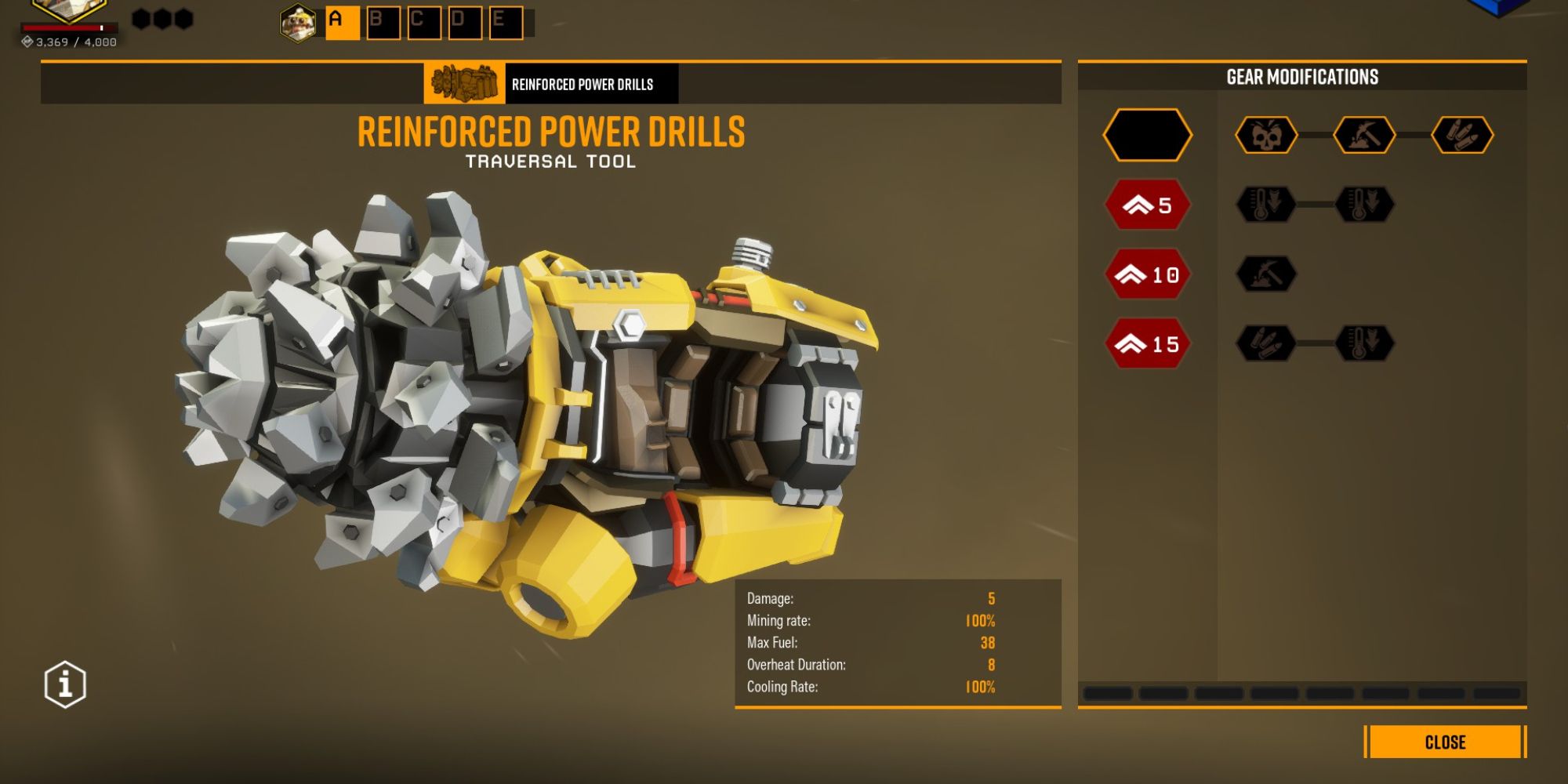 Deep Rock Galactic Driller power drills upgrades