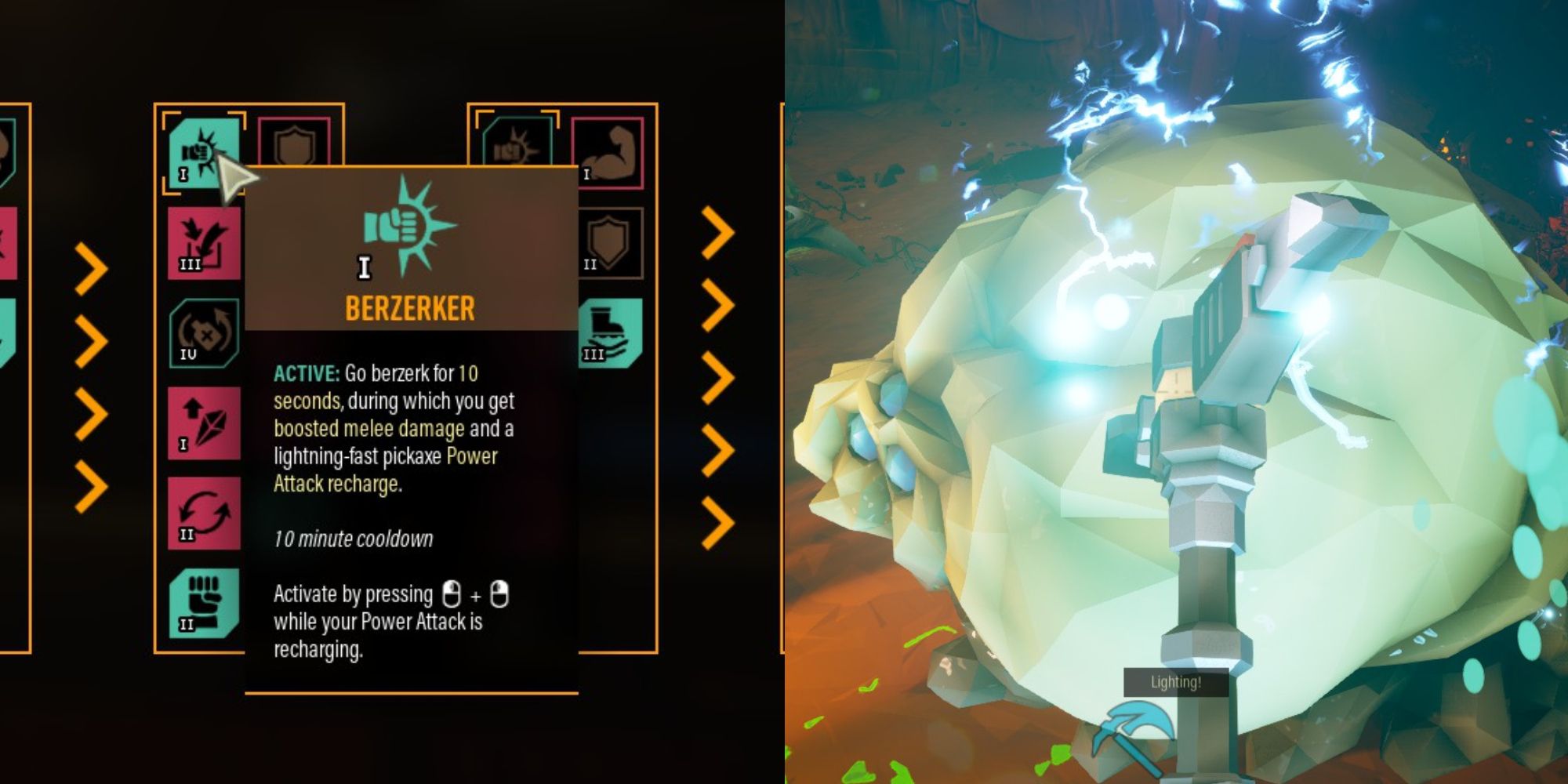 Deep Rock Galactic berzerker perk description and action