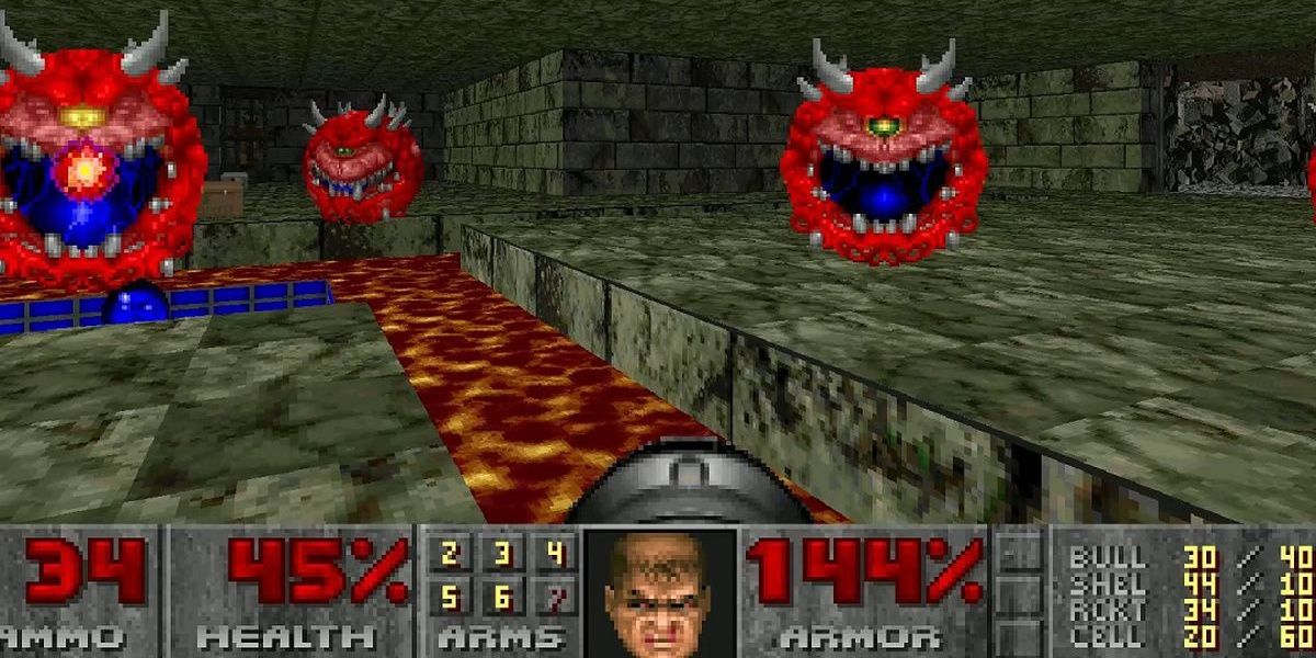 OG Doom gameplay flying demons 