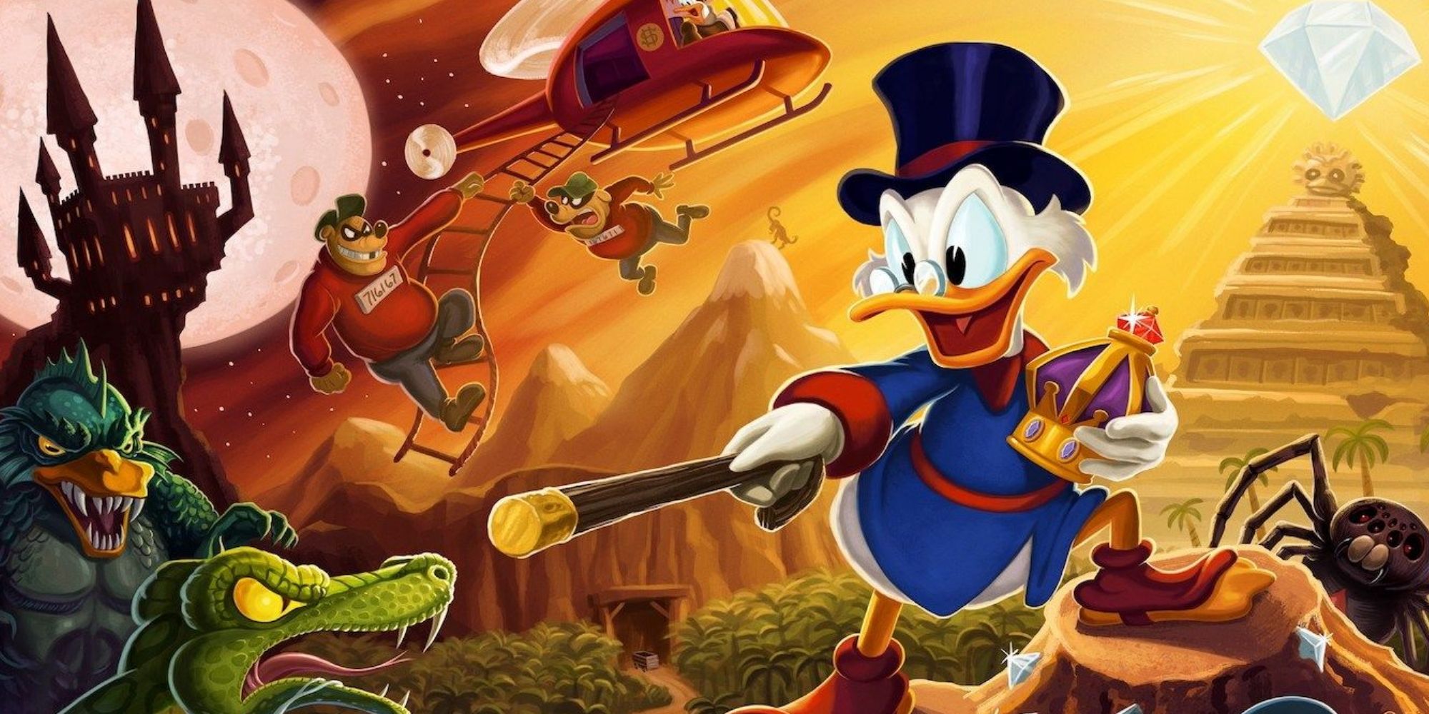 Duck Tales Remastered title screen without text
