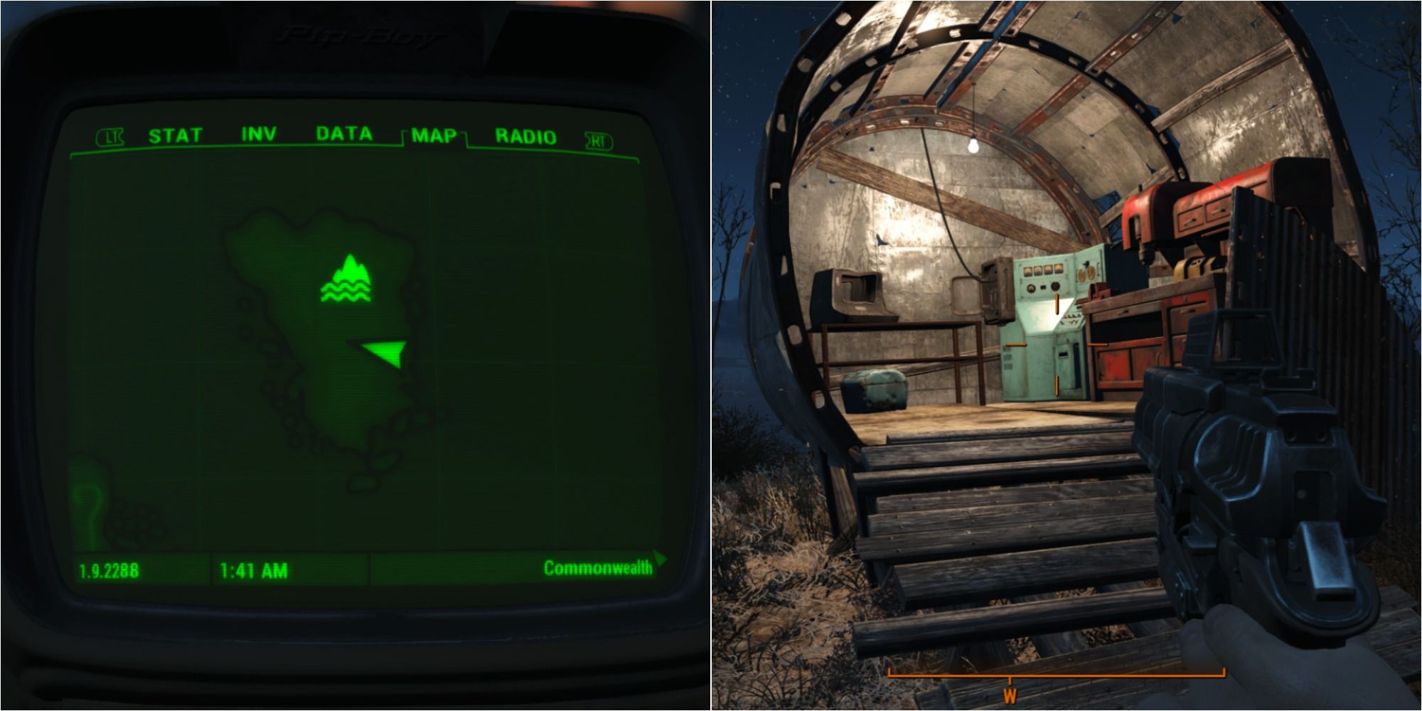 Fallout 4 Split Image Spectacle Island Workbench Location