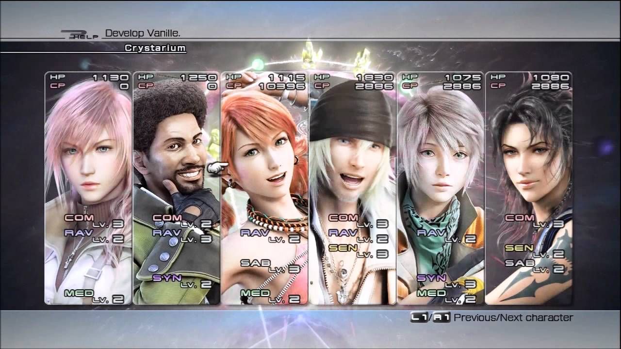 choosing the right party Final Fantasy 13 