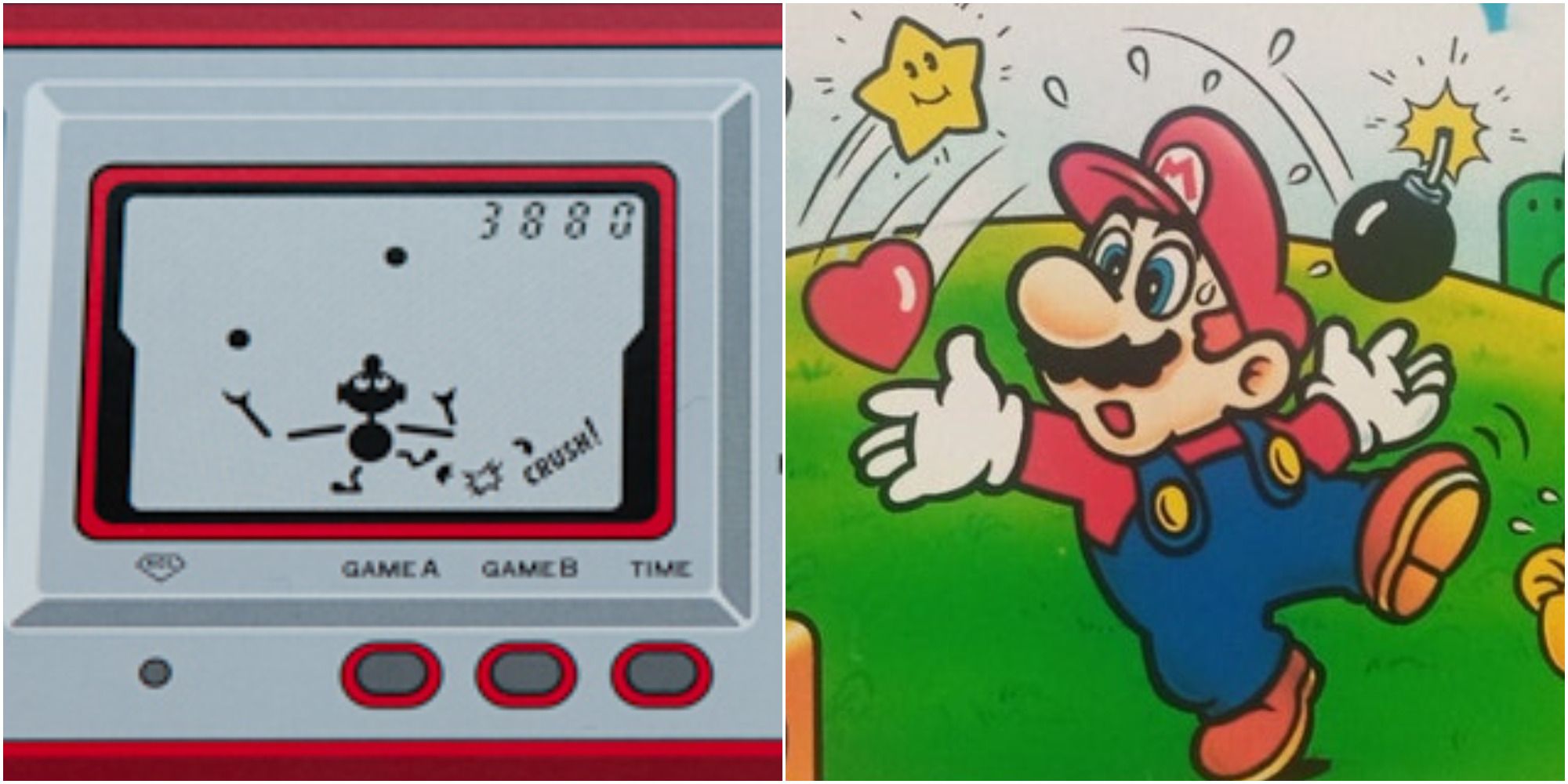 First Game & Watch with ball and Mario the Juggler art