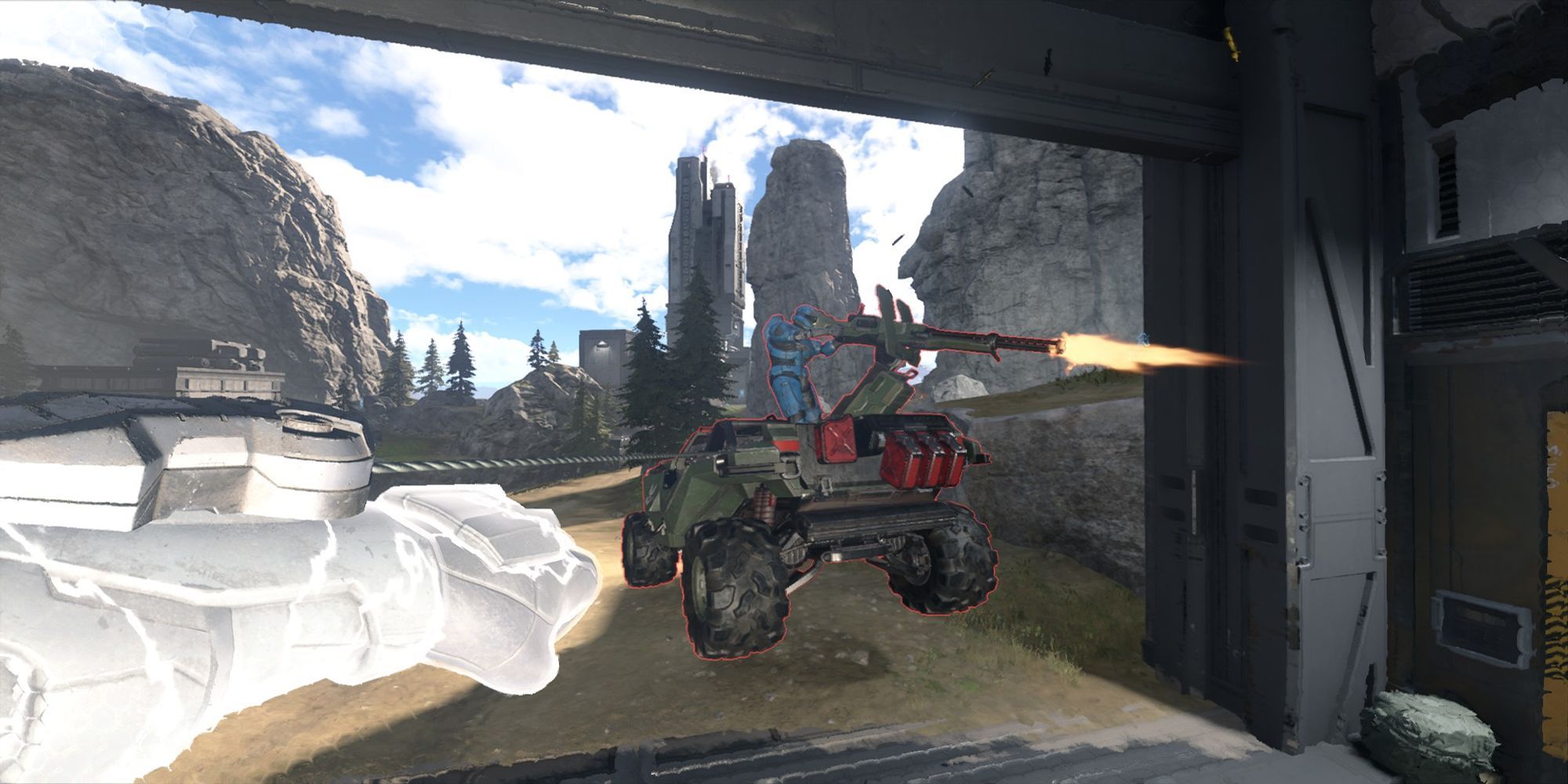 Grappling onto enemy vehicle Halo Infinite
