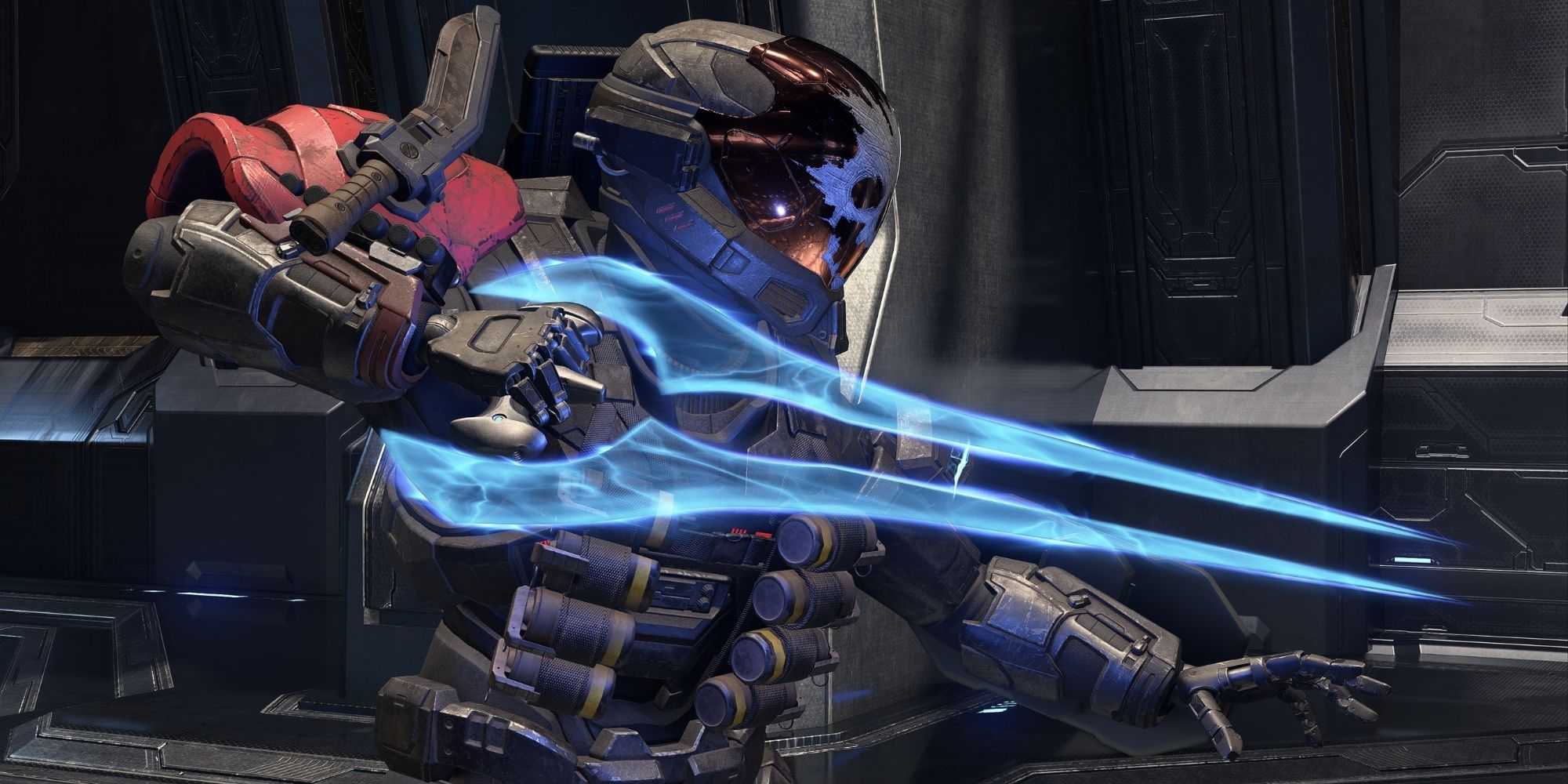 Halo Infinite Multiplayer Spartan Holding Energy Sword