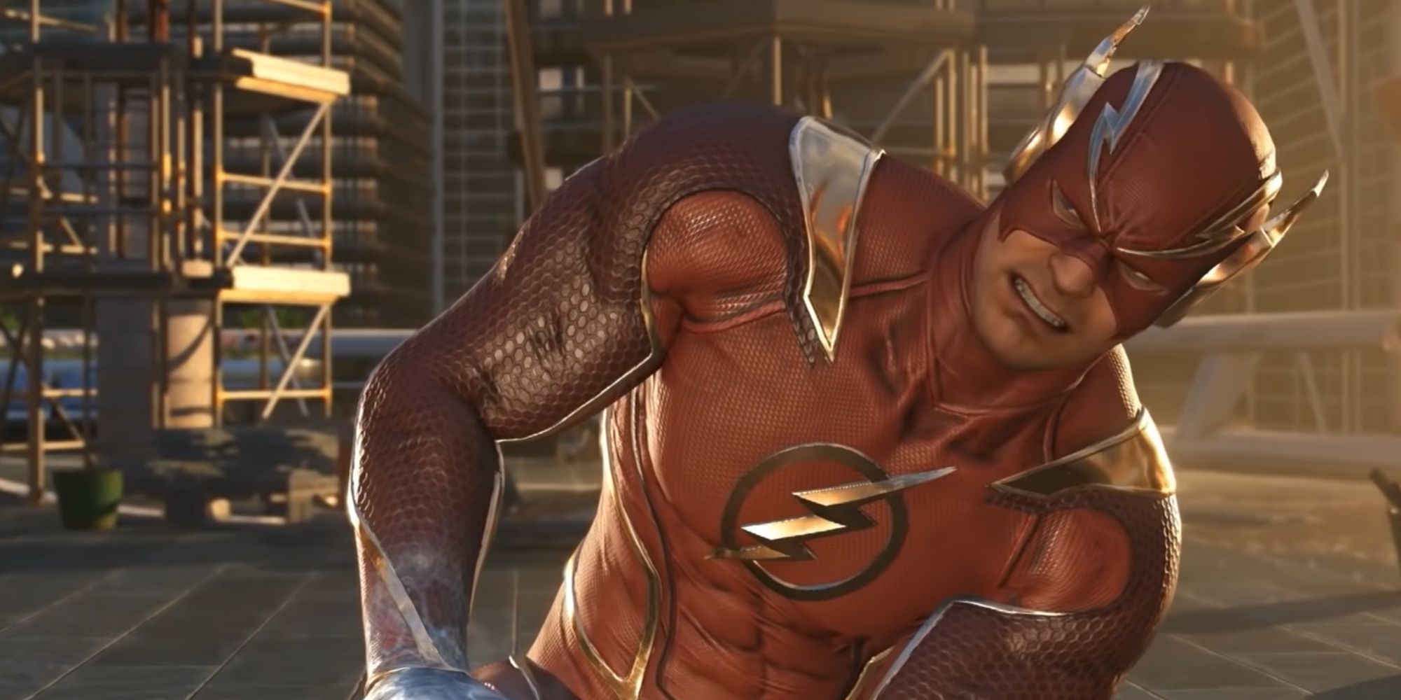 Injustice 2 Screenshot Of Flash With A Frozen Leg