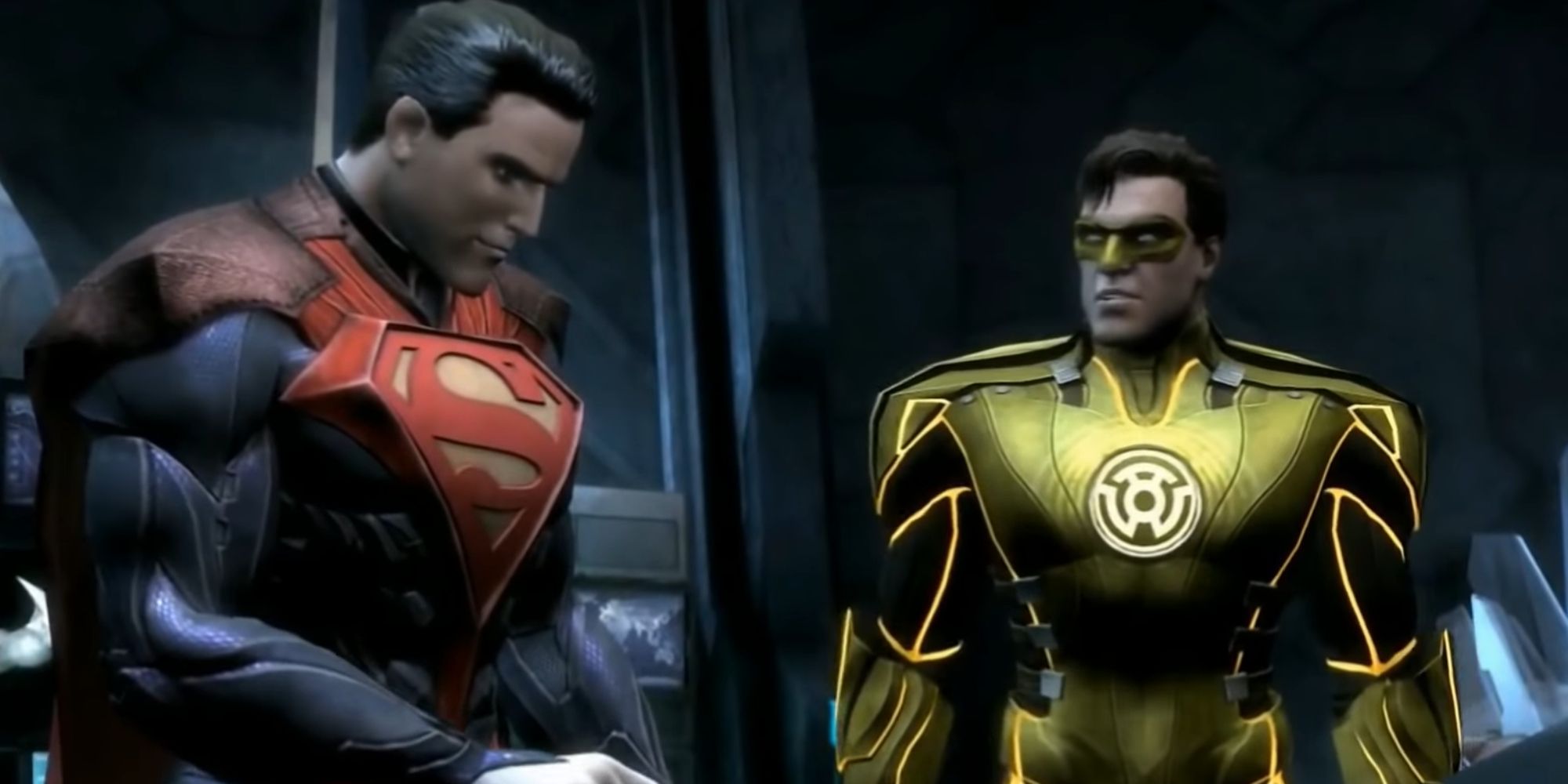 Injustice Gods Among Us Screenshot Of Evil Superman and Green Lantern