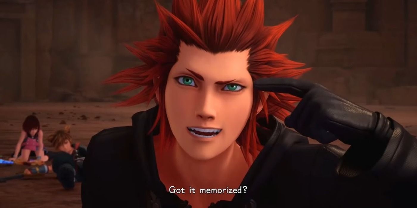 Axel saying "Got it memorized?" in Kingdom Hearts 3.