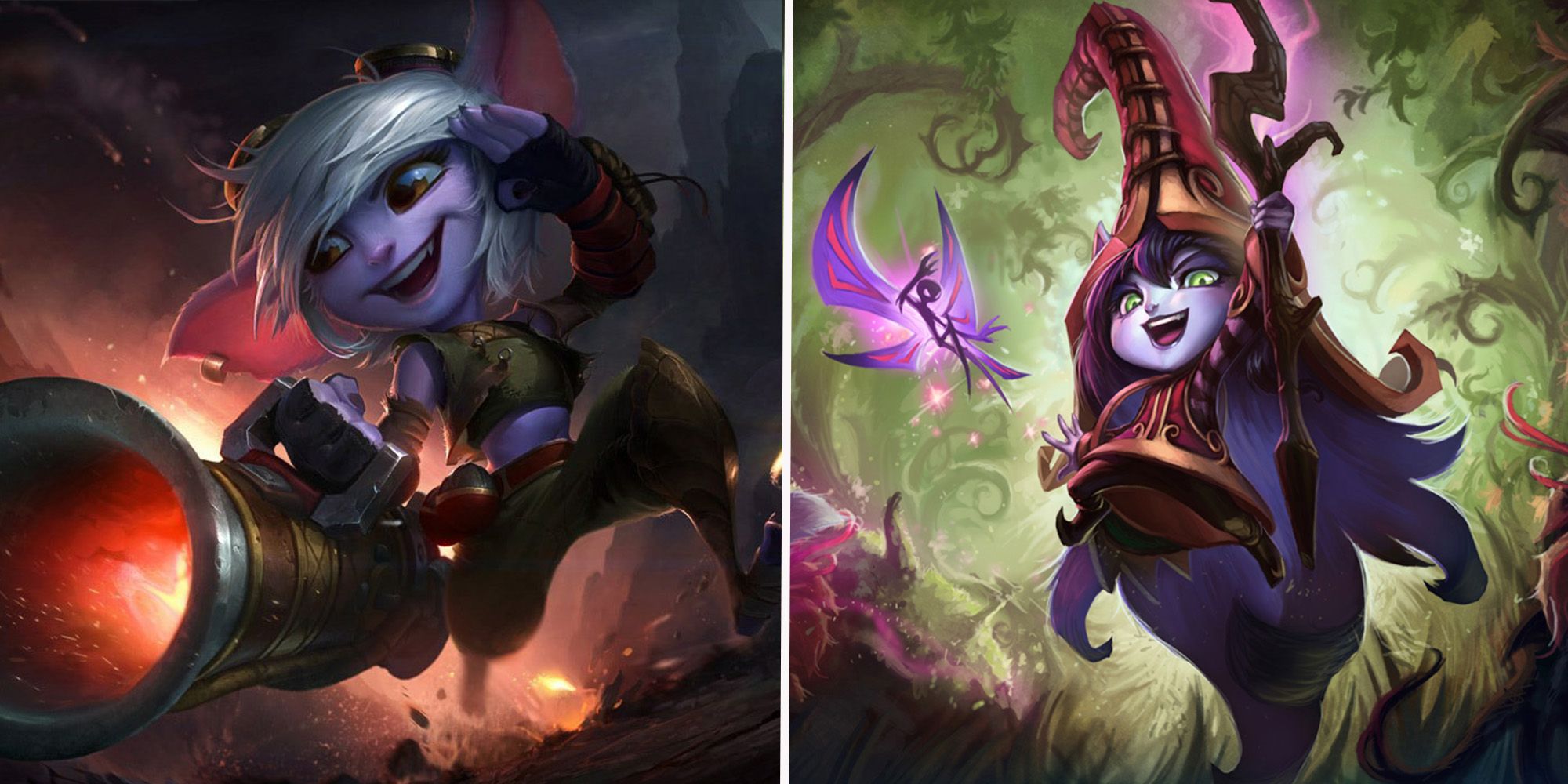 Lulu and Tristana from League of Legends