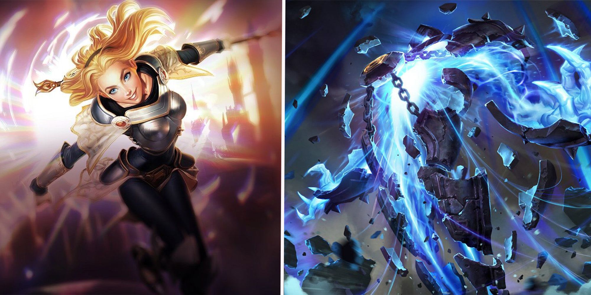 Lux and Xerath from League of Legends