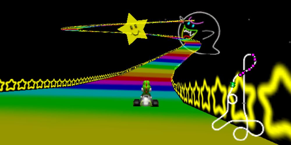 mario kart rainbow road track