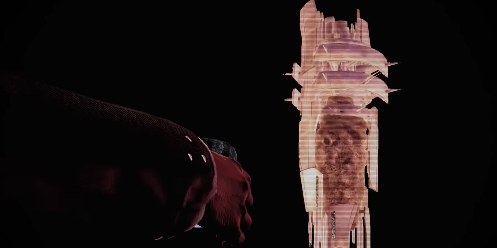 Mass Effect 2 Screenshot Of Illusive Man Looking At Collector Base