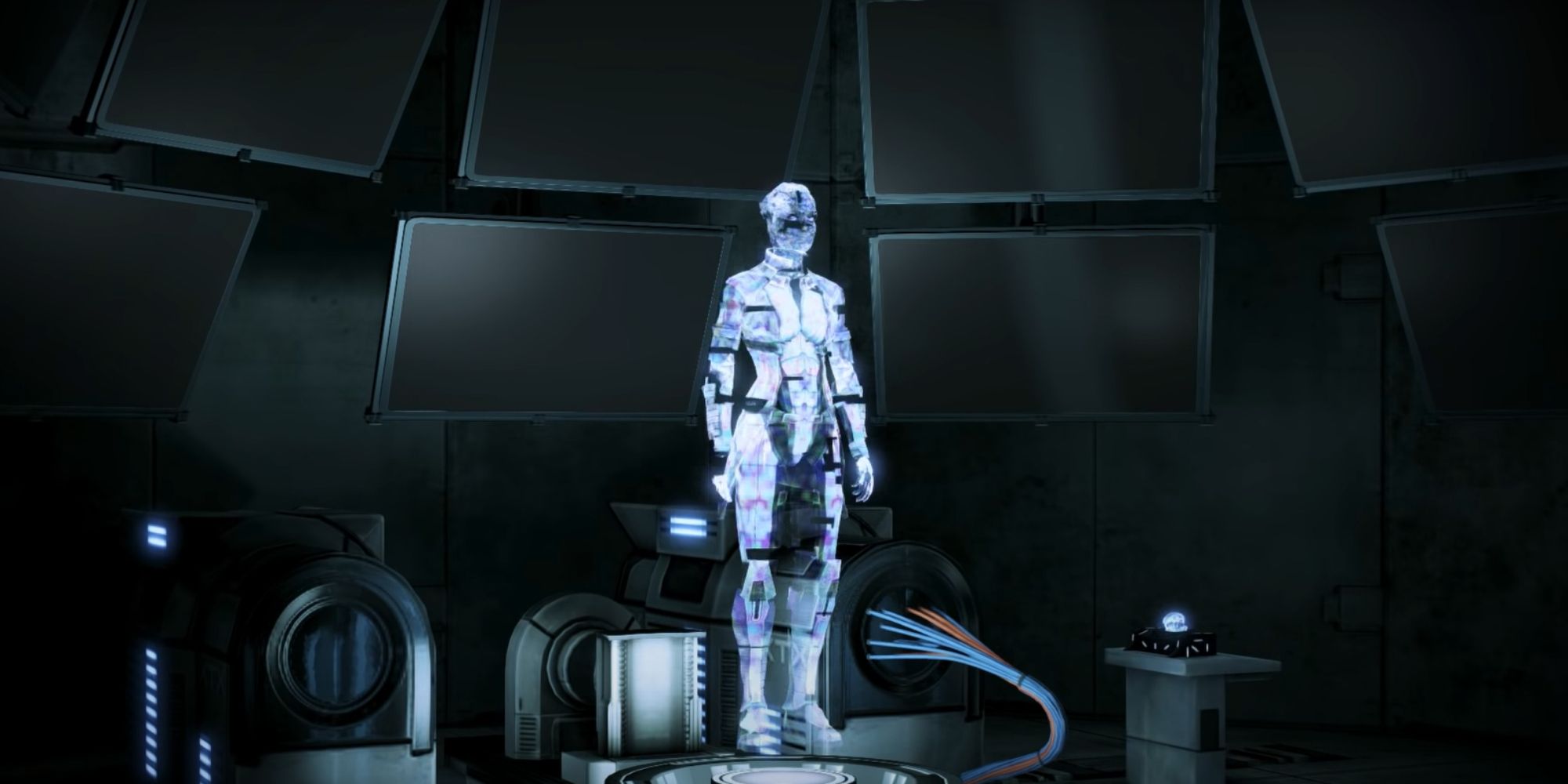 Mass Effect 3 Screenshot Of Liara Hologram During Refusal Ending