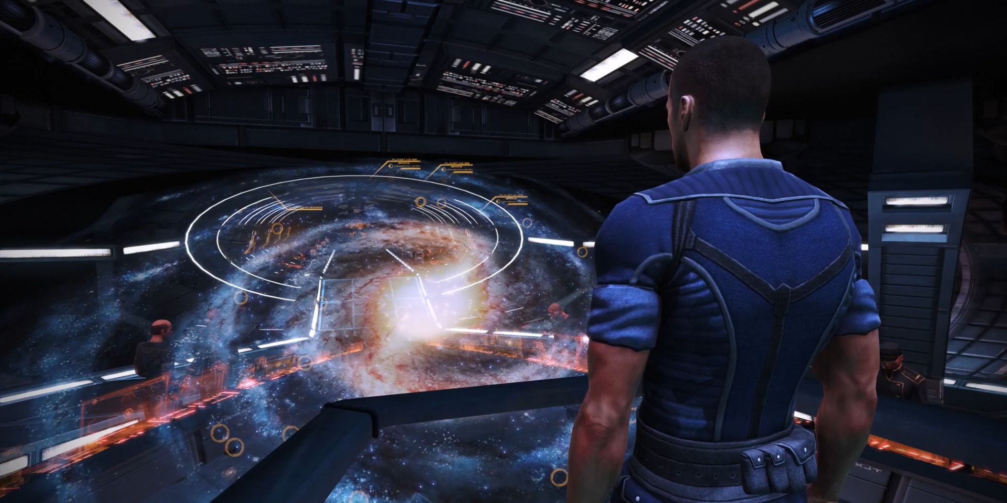 Mass Effect Screenshot Shepard At Galaxy Map