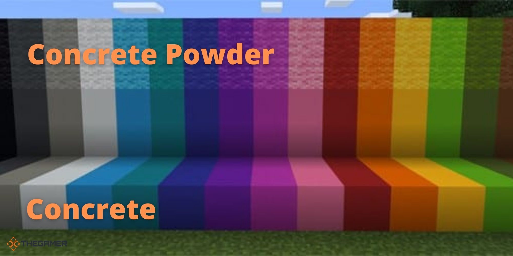 Minecraft - Concrete Vs Concrete Powder