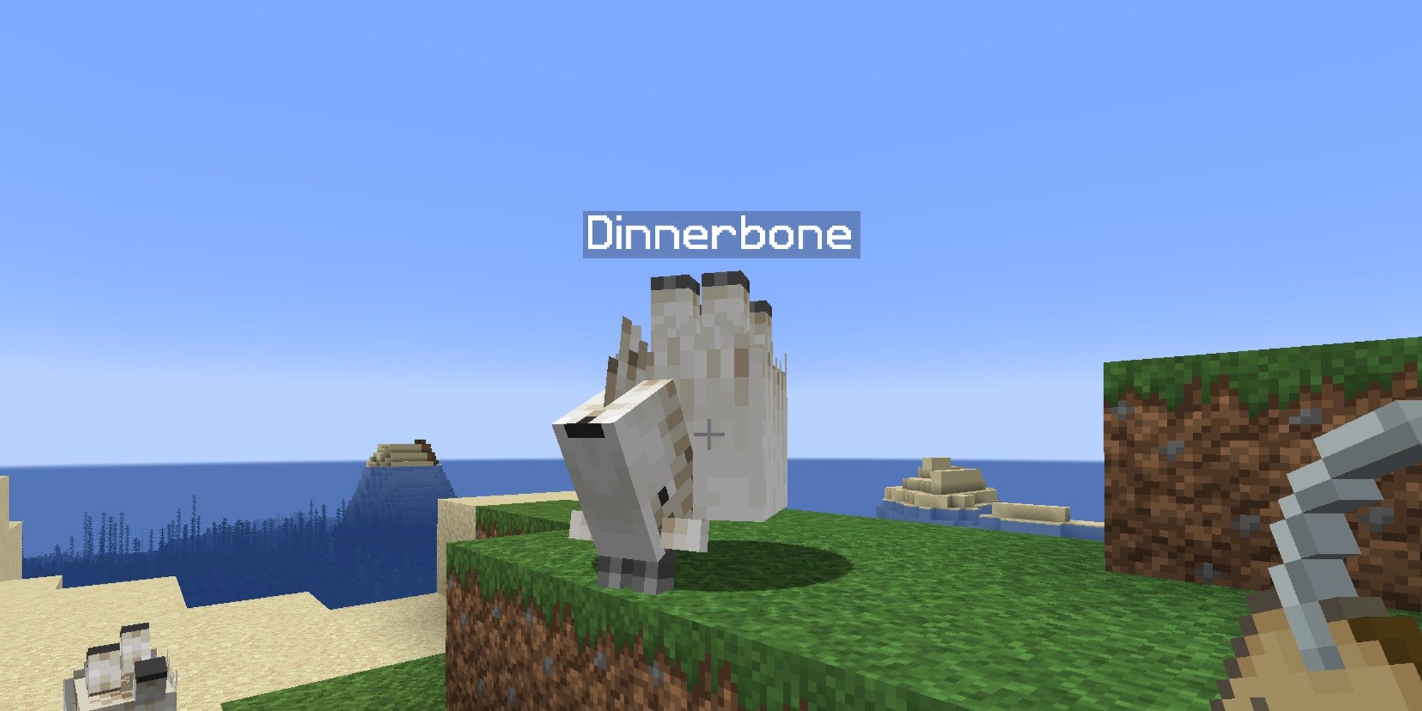 upside down goat named dinnerbone