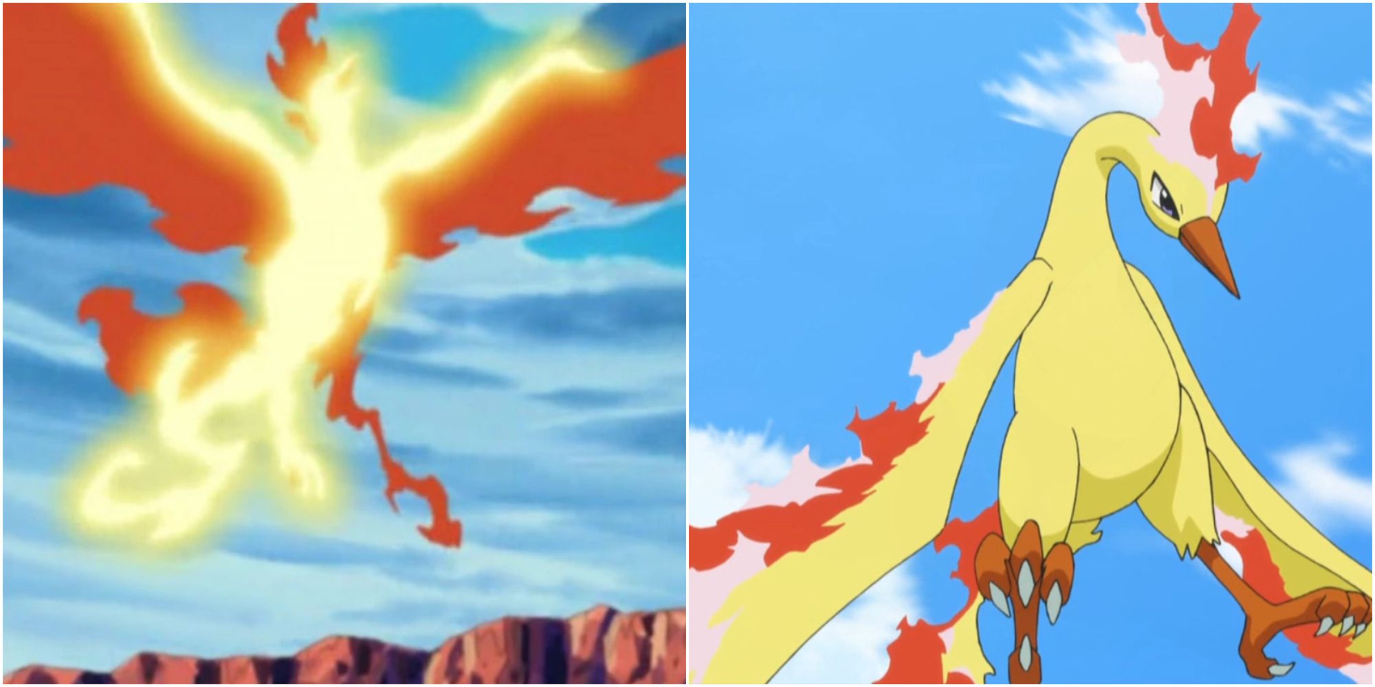 Moltres Flying In The Air, Pokemon Anime Appearances