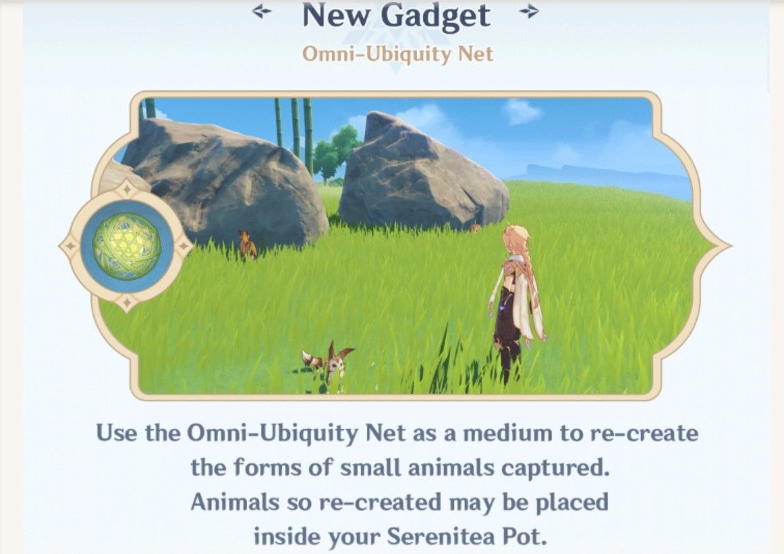 Omni-Ubiquity Net new gadget explanation Genshin Impact