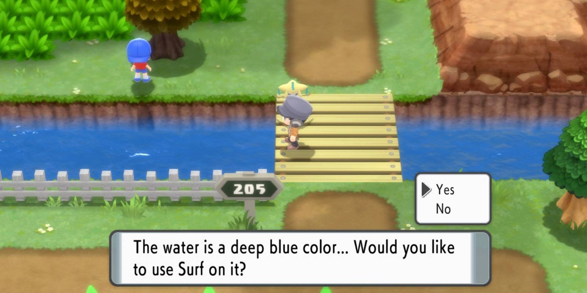 Pokemon Brilhante diamante brilhando Pérola rota 205 Surf