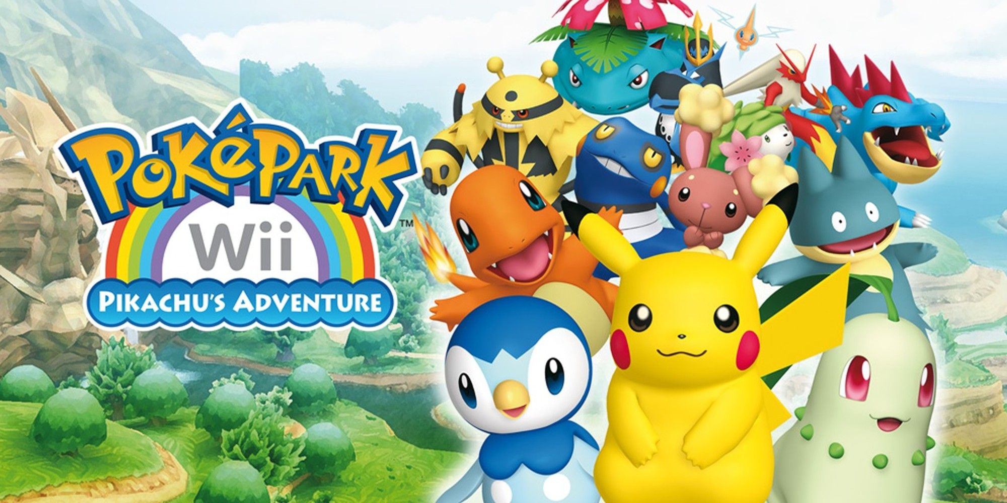 PokePark Title Page With Pikachu And Friends