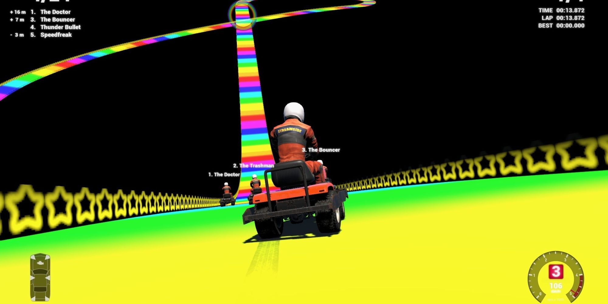 Rainbow Road 64 Wreckfest Mod Screenshot Cropped