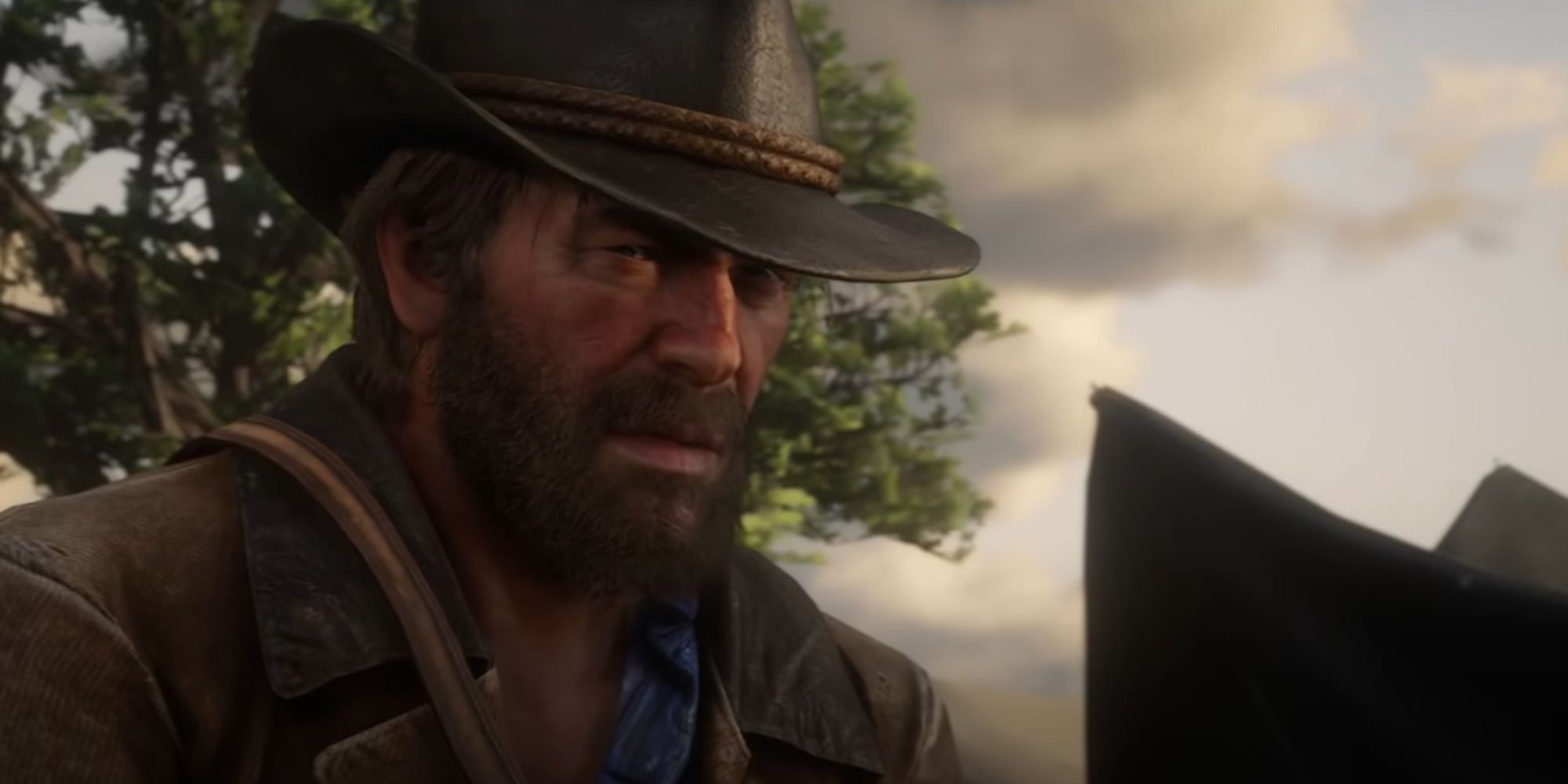 Red Dead Redemption 2 Screenshot Of Arthur's Angry Face